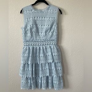 VENUS lacy baby blue women’s dress size 6 worn once